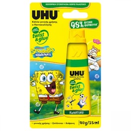 Κόλλα&nbsp;Uhu&nbsp;Twist&Glue&nbsp;35ml&nbsp;Spongebob