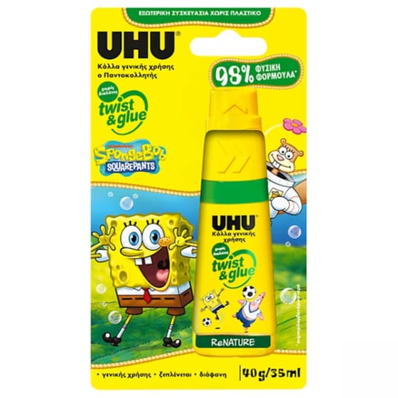 Κόλλα&nbsp;Uhu&nbsp;Twist&Glue&nbsp;35ml&nbsp;Spongebob image 0