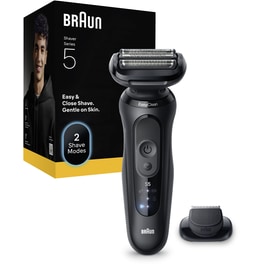 BRAUN 52-N1200S Series 5 Ξυριστική Μηχανή Επαναφορτιζόμενη Μαύρο