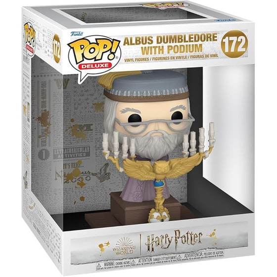 Funko Pop! Deluxe - Harry Potter - Albus Dumbledore With Podium #172 image 1