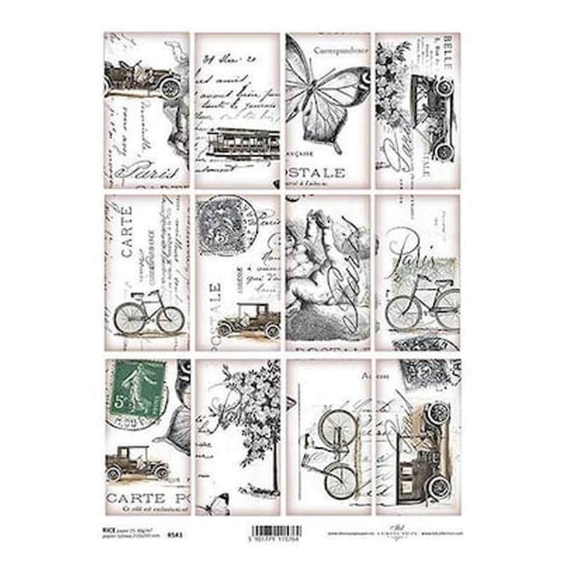 ITD COLLECTION T.JANKOWSKI, W. Ριζόχαρτο stamps 21x29εκ. (itd-r543)