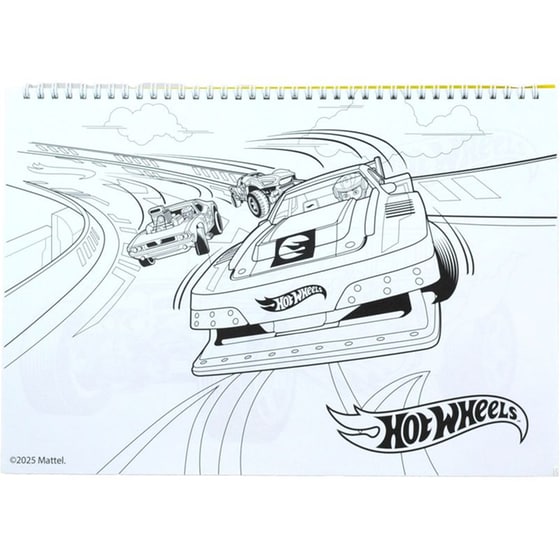 Μπλοκ Ζωγραφικής Gim A4 40Φ Hot Wheels image 1