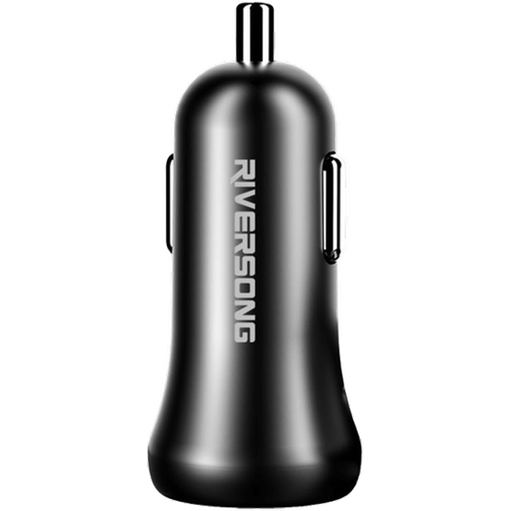 Φορτιστής Αυτοκινήτου Riversong Dual Safari P5 3.1A - Black image 2
