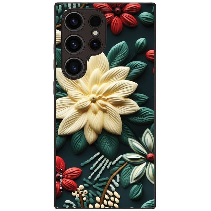 Θήκη Samsung Galaxy S24 Ultra - Sonique 3D Flower Series - Green