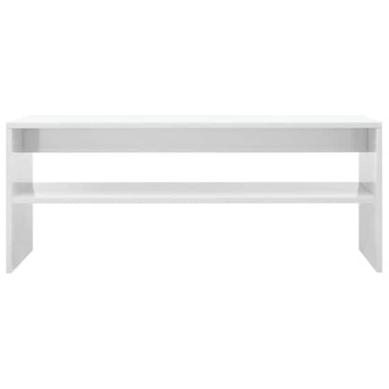 Τραπεζάκι Σαλονιού VidaXL από Μοριοσανίδα 100x40x40cm - Λευκό image 4