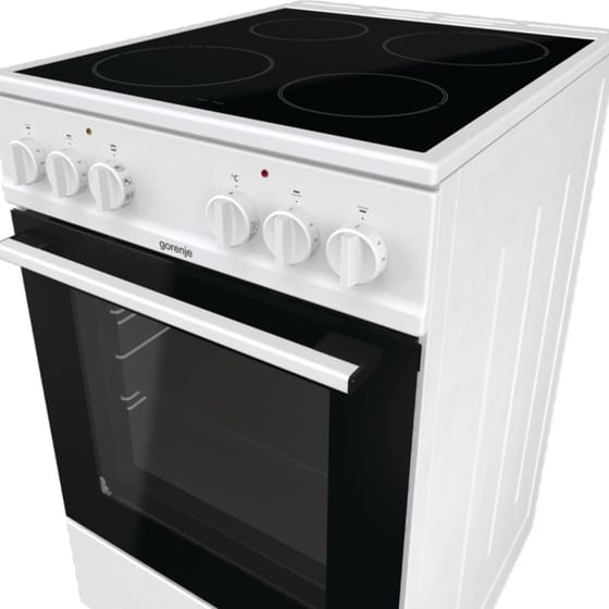 Ηλεκτρική Κουζίνα Κεραμική GORENJE GEC5A61WG 70 lt Λευκό image 1