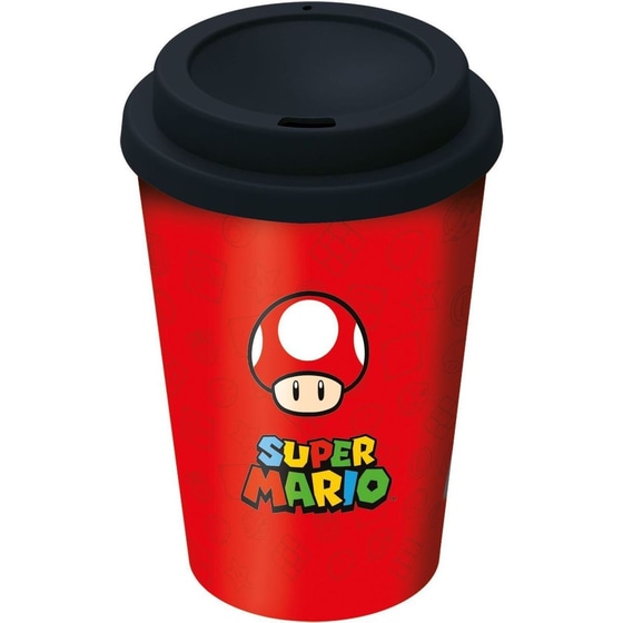 Κούπα Μεταφοράς Stor Nintendo Super Mario Πλαστική 390 ml - Mario image 0