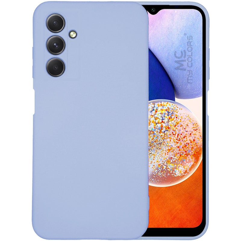 Θήκη Σιλικόνης Samsung Galaxy A14 - My Colors - Λιλά