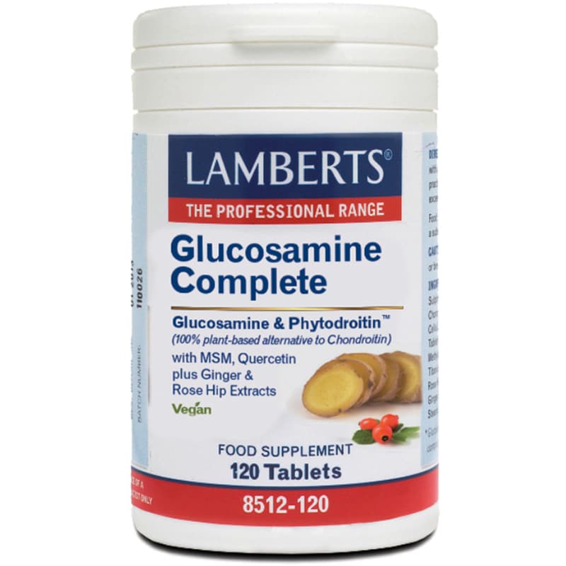 Ειδικό Συμπλήρωμα Διατροφής Lamberts Glucosamine Complete Vegan - 120 κάψουλες