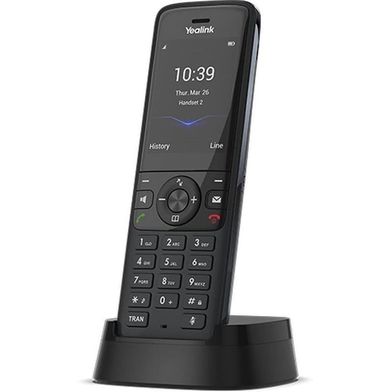 YEALINK Ασύρματο Τηλέφωνο Dect IP Yealink W78H Handset - Black