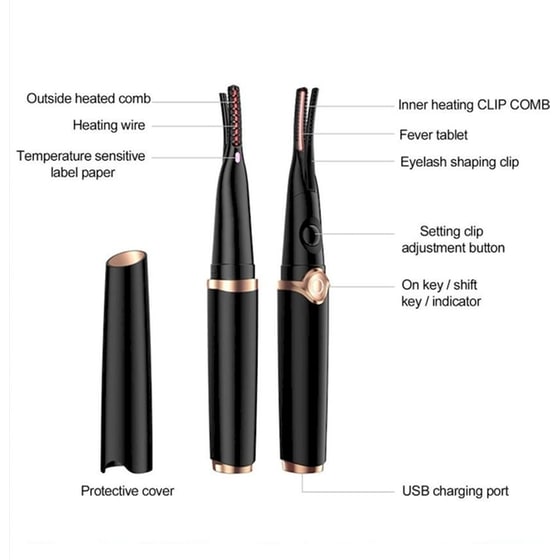 Θερμαινόμενο Ψαλίδι Βλεφαρίδων Bilejia ZH-2108 image 5
