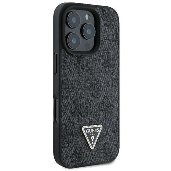 Θήκη Apple iPhone 16 Pro Max Guess 4G Triangle Strass - Μαύρο image 2