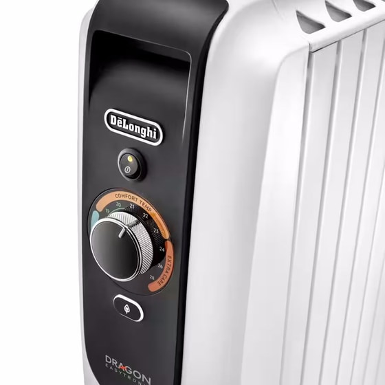 DELONGHI TRD51025 Dragon EasyTronic Καλοριφέρ Λαδιού 2500W Λευκό image 2
