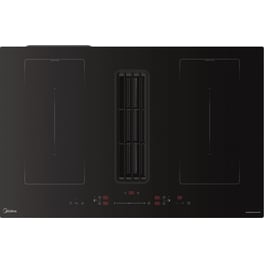 MIDEA MIH742FY58K2Y 80 cm Μαύρο Εστία Επαγωγική Αυτόνομη με Ενσωματωμένο Απορροφητήρα