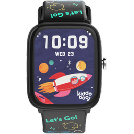 Smartwatch Kiddoboo 2.0 44mm - Black + Red Strap