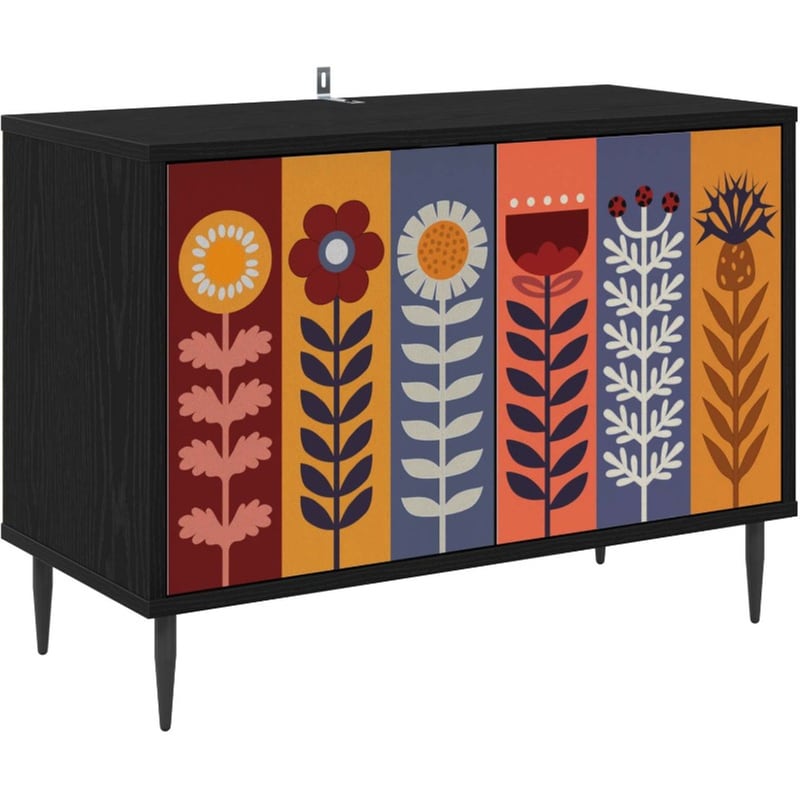 Έπιπλο Τηλεόρασης VidaXL ESSEN 69 x 33 x 50,5 cm - Μαύρη Δρυς