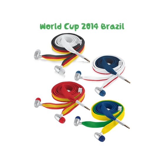 Handsfree Urban Revolt Lace Headset World Cup 2014 Edition Italy Λευκό/Μπλε/Πράσινο image 4