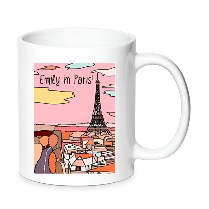 Κούπα Emily in Paris No4 Κεραμική 330 ml - Λευκό φωτογραφία