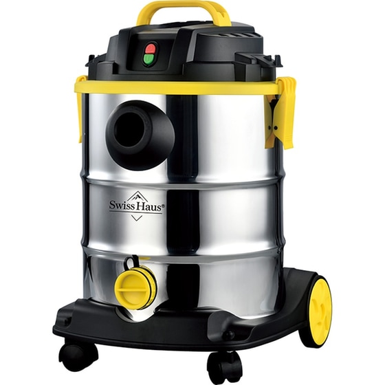 SWISS HAUS SH-WDVC30 με Κάδο 30 L 1200 W Inox/Κίτρινο Ηλεκτρική Σκούπα image 0