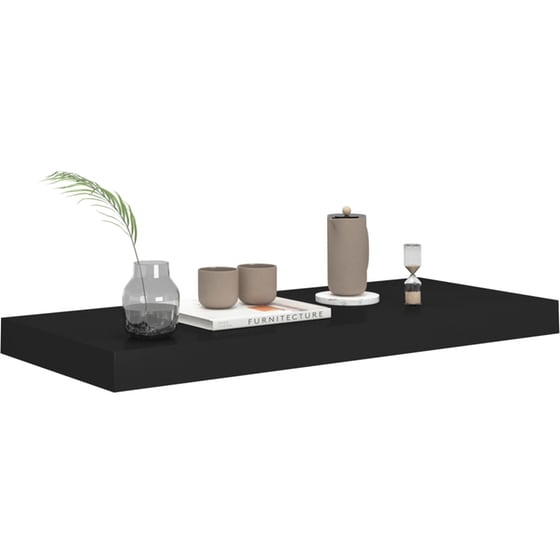 Ράφι Τοίχου VidaXL από MDF 60x23.5x3.8 cm - Μαύρο image 5