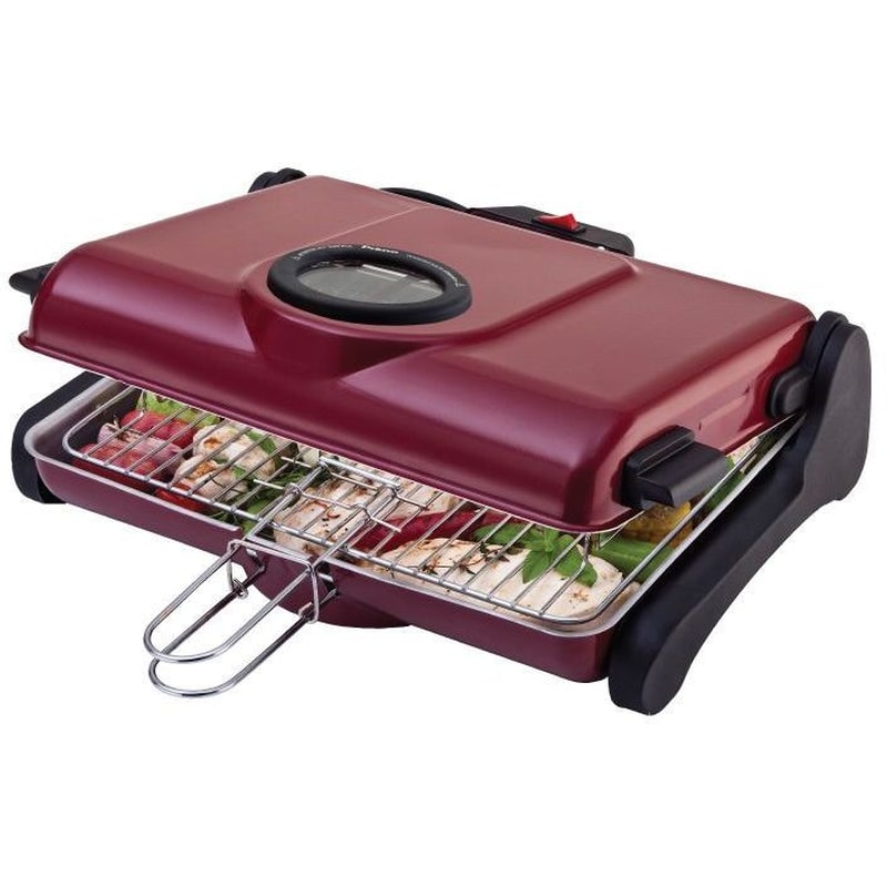 PRIMO AB661 1200W Κόκκινη Ηλεκτρική Ψησταριά