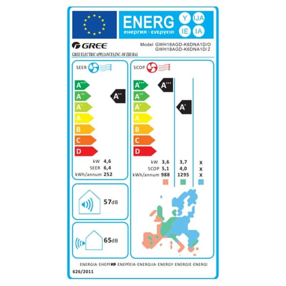 GREE Aura GRC-161QI/KAR-N6 Κλιματιστικό Inverter 16.000BTU A++/A+++ με Ιονιστή & Wi-Fi image 5