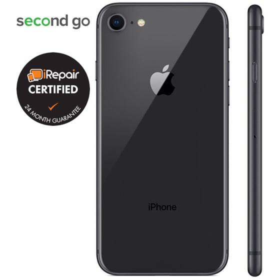 Μεταχειρισμένο Apple iPhone 8 64GB Space Gray second go Certified by iRepair image 3