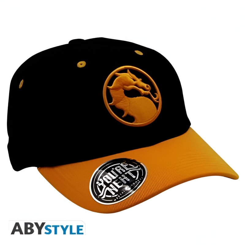 ABYSTYLE Καπέλο Abystyle Mortal Kombat Black Logo - Μαύρο/Κίτρινο