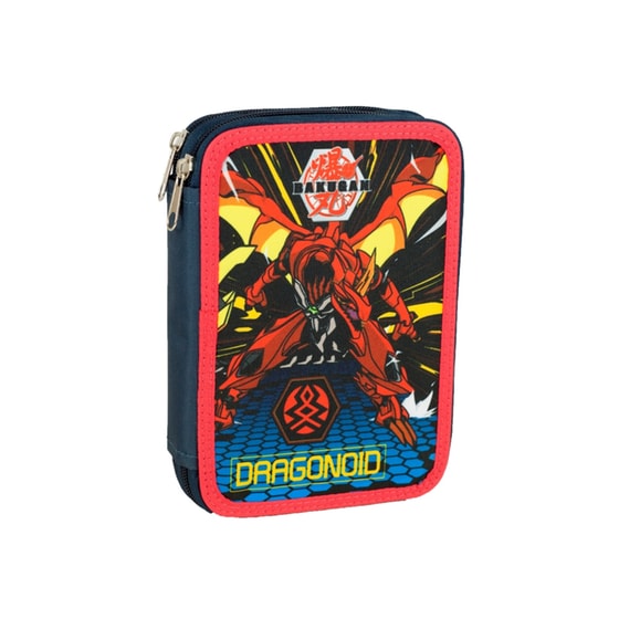 Κασετίνα Παραλληλόγραμμη Γεμάτη GIM Διπλή Bakugan image 0