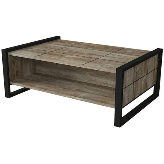 Τραπεζάκι Σαλονιού 24Mall Firma από Μοριοσανίδα 94.4x64.5x38 cm - Καφέ image 0