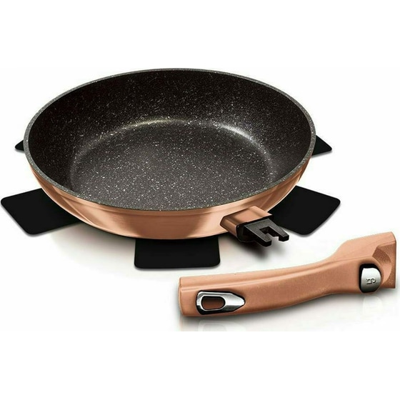 Αντικολλητικό Τηγάνι BERLINGER HAUS BH-1949 28 cm Rose Gold image 0