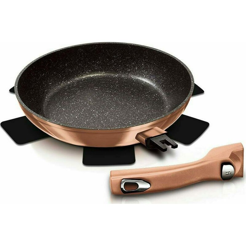 Αντικολλητικό Τηγάνι BERLINGER HAUS BH-1949 28 cm Rose Gold BERLINGER HAUS