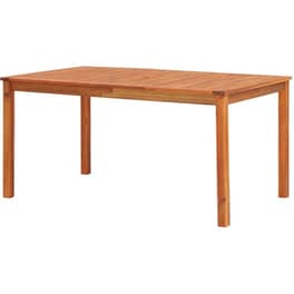 Τραπέζι Εξωτερικού Χώρου VidaXL από Ξύλο 150x90x74 cm - Καφέ