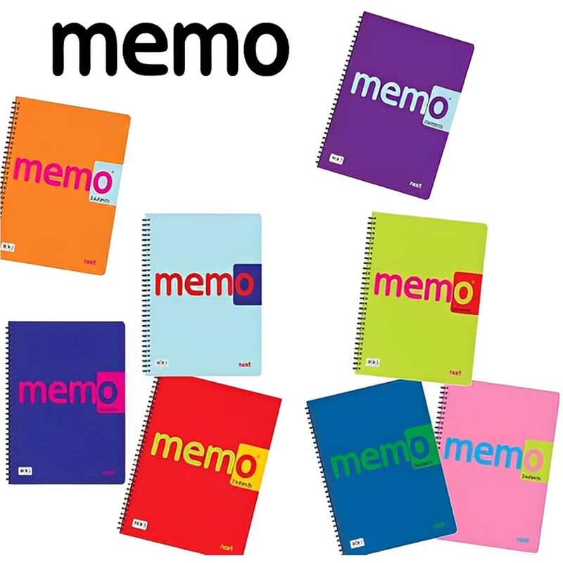 Τετράδιο Σπιράλ NEXT Α4 4 Θεμάτων Memo (1 Τεμάχιο)