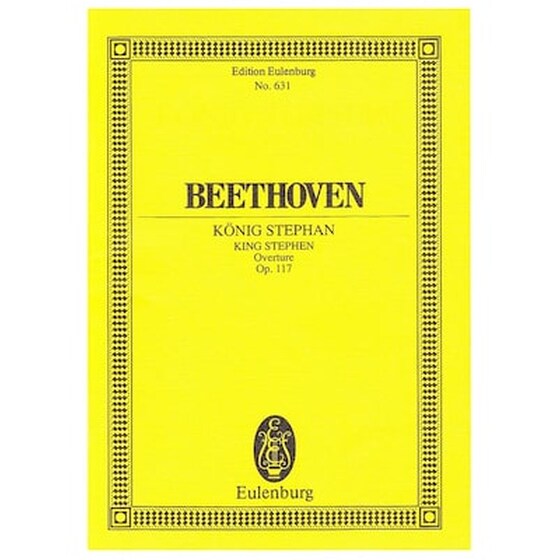 Βιβλίο Για Σύνολα Editions Eulenburg Beethoven - King Stephen Overture Op.117 [pocket Score] image 0