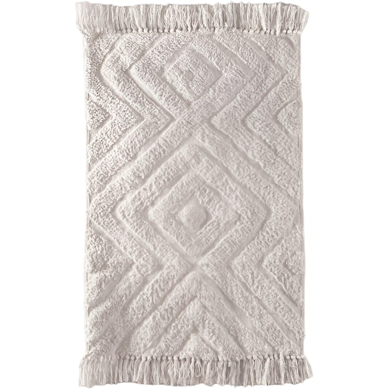 Πατάκι Μπάνιου Rythmos Home Verona Ορθογώνιο Βαμβακερό 50x80 cm - Εκρού