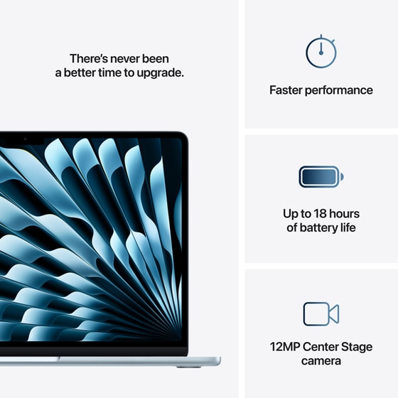 Apple MacBook Air with M4 Chip 13.6"QHD (Apple M4/16GB/512GB SSD/MacOS) Sky Blue image 8