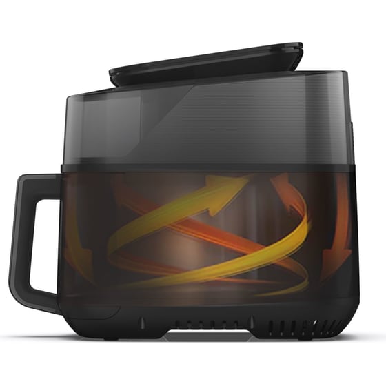 ROHNSON SMARTCHEF R-2838 με Αποσπώμενο Κάδο 1500 W 5.5 L Μαύρο Φριτέζα Αέρος image 3