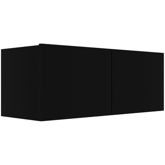 Έπιπλα Τηλεόρασης VidaXL από Μοριοσανίδα 3 Τμχ  80x30x30 cm - Μαύρα image 3