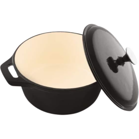 Κατσαρόλα Βαθιά LAMART LT1209 από Μαντέμι 25.5 cm 4.3 L Μαύρο image 2