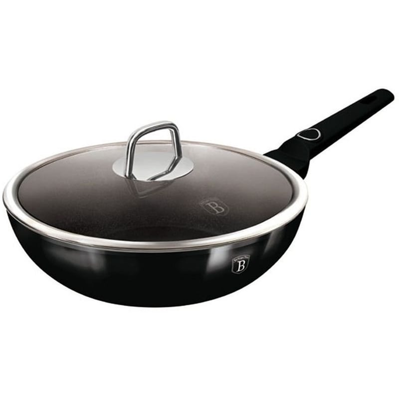 Αντικολλητικό Τηγάνι WOK BERLINGER HAUS BH-8218 28 cm Μαύρο BERLINGER HAUS