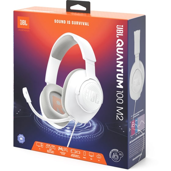 JBL Quantum 100M2 Gaming Ενσύρματα Ακουστικά 3.5mm - Λευκό image 8