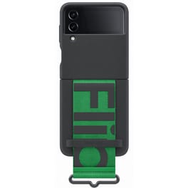 Θήκη Samsung Galaxy Z Flip 4 - Samsung Silicone Cover with Strap - Black