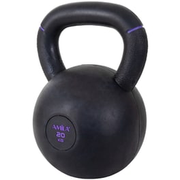 Kettlebell Amila Original Rubber 90479 Κλασικό από Λάστιχο 20kg - Μαύρο/Μωβ