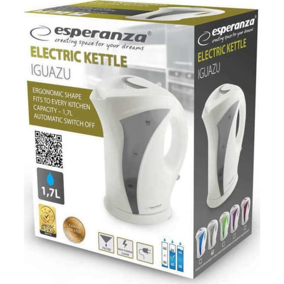 Βραστήρας ESPERANZA EKK018E 2200 W 1.7 L Λευκό image 3