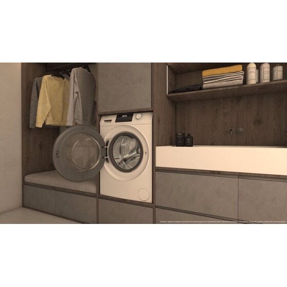 HAIER HW80-BP14929A-S 8 kg 1.400 Στροφές Λευκό Πλυντήριο Ρούχων image 10