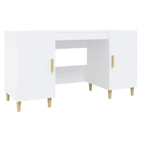 Γραφείο VidaXL από Επεξεργασμένο Ξύλο 140x50x75 cm - Λευκό image 0