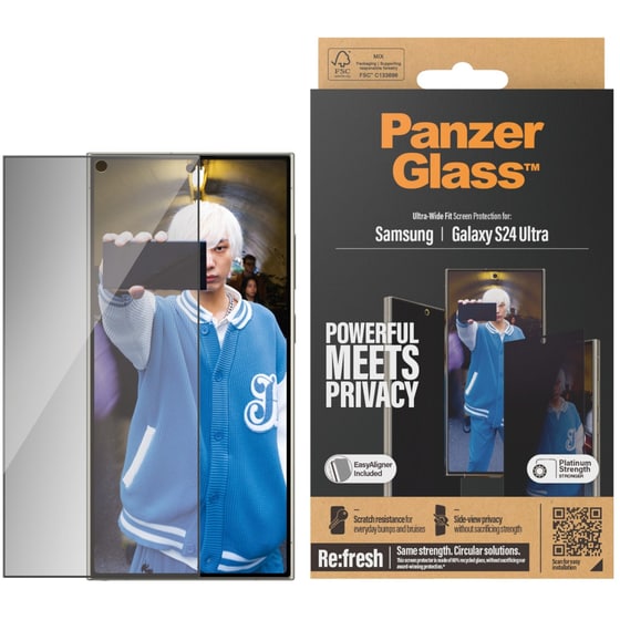 Προστατευτικό οθόνης Samsung Galaxy S24 Ultra - Panzerglass Privacy Screen Protector Ultra Wide Fit Anti-Scratch image 1