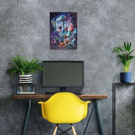 Παζλ Φωσφοριζέ Ravensburger Μανιτάρια Glow In The Dark (500 Κομμάτια) image 5