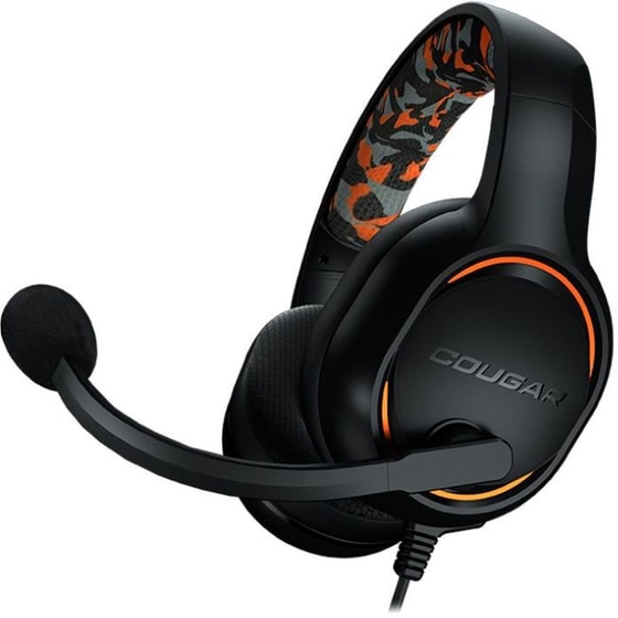 Cougar Dive Gaming Eνσύρματα Ακουστίκα 3.5mm με RGB Φωτισμό Μαύρα image 1